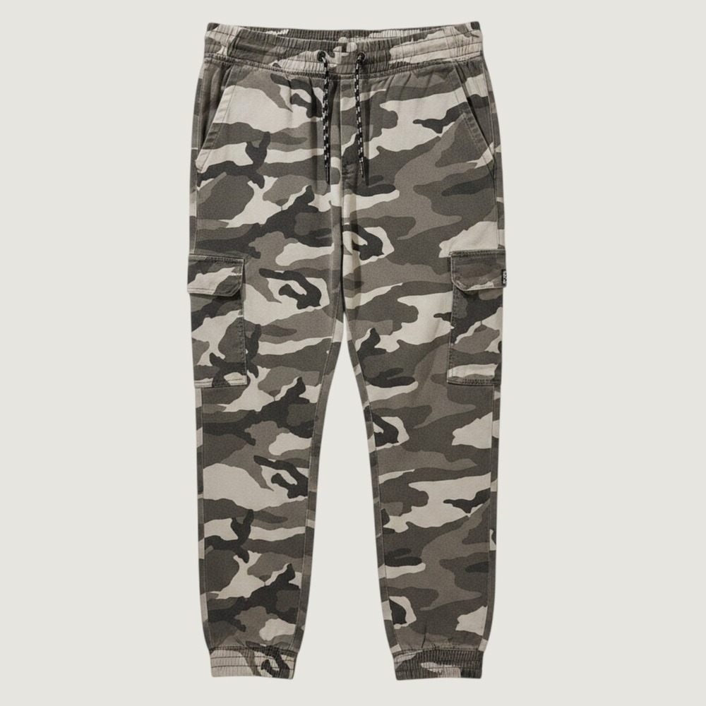 150 | Ecko Unltd Pants Men L Military Gray Camo Jogger Gorpcore Streetwear Cargo